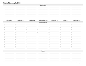 Weekly Planner Template - Free Printable Weekly Planner for Excel