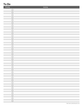 template to do list word