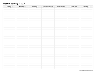 printable weekly calendars calendarsquick