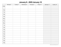 printable weekly calendars calendarsquick