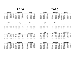 Printable Yearly Calendars - CalendarsQuick