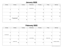 Printable Monthly Calendars - CalendarsQuick