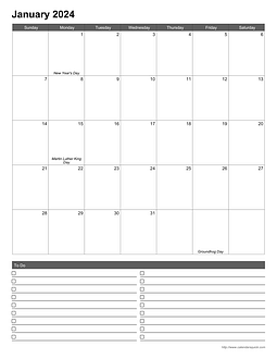 Printable Monthly Calendars - CalendarsQuick