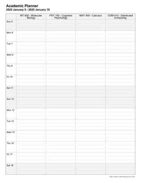 Printable Academic Calendars - CalendarsQuick