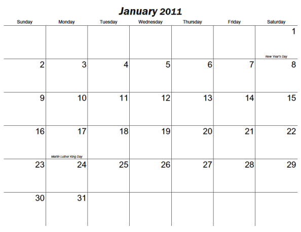 Monthly Printable Calendar CalendarsQuick