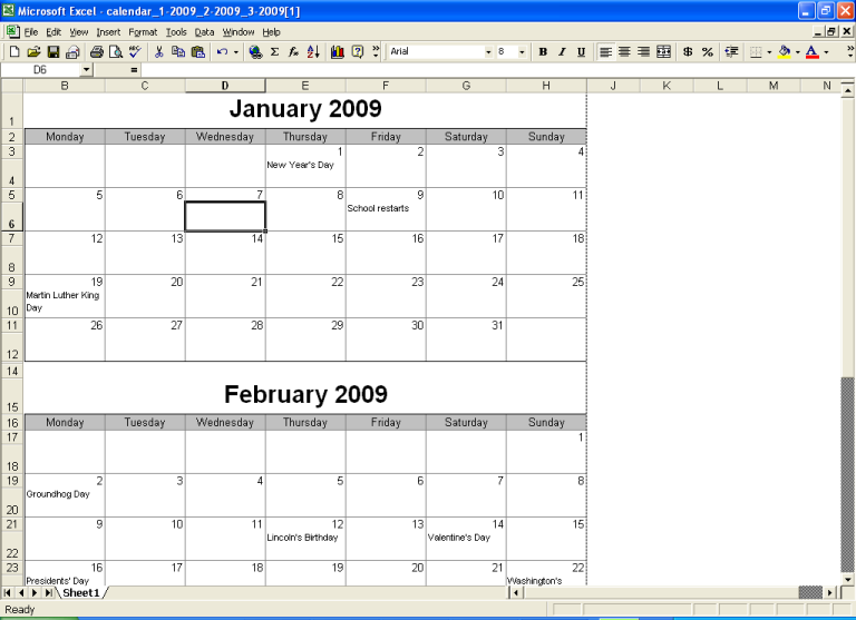 Printable Quarterly Calendar CalendarsQuick